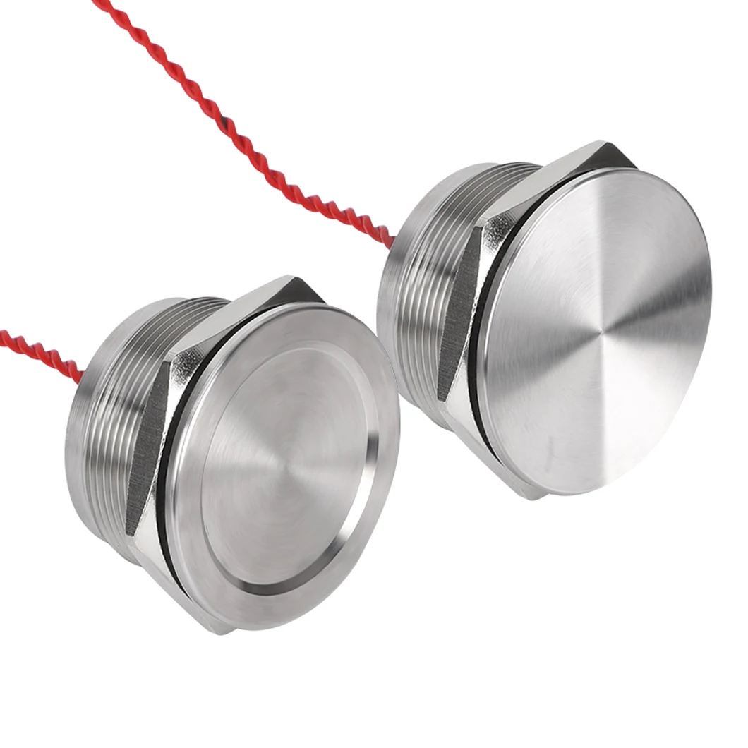 ABILKEEN 30mm 1NO Momentary/Latching Function Piezo Electric Switch IP68 Waterproof Pressure-Sensitive Switch