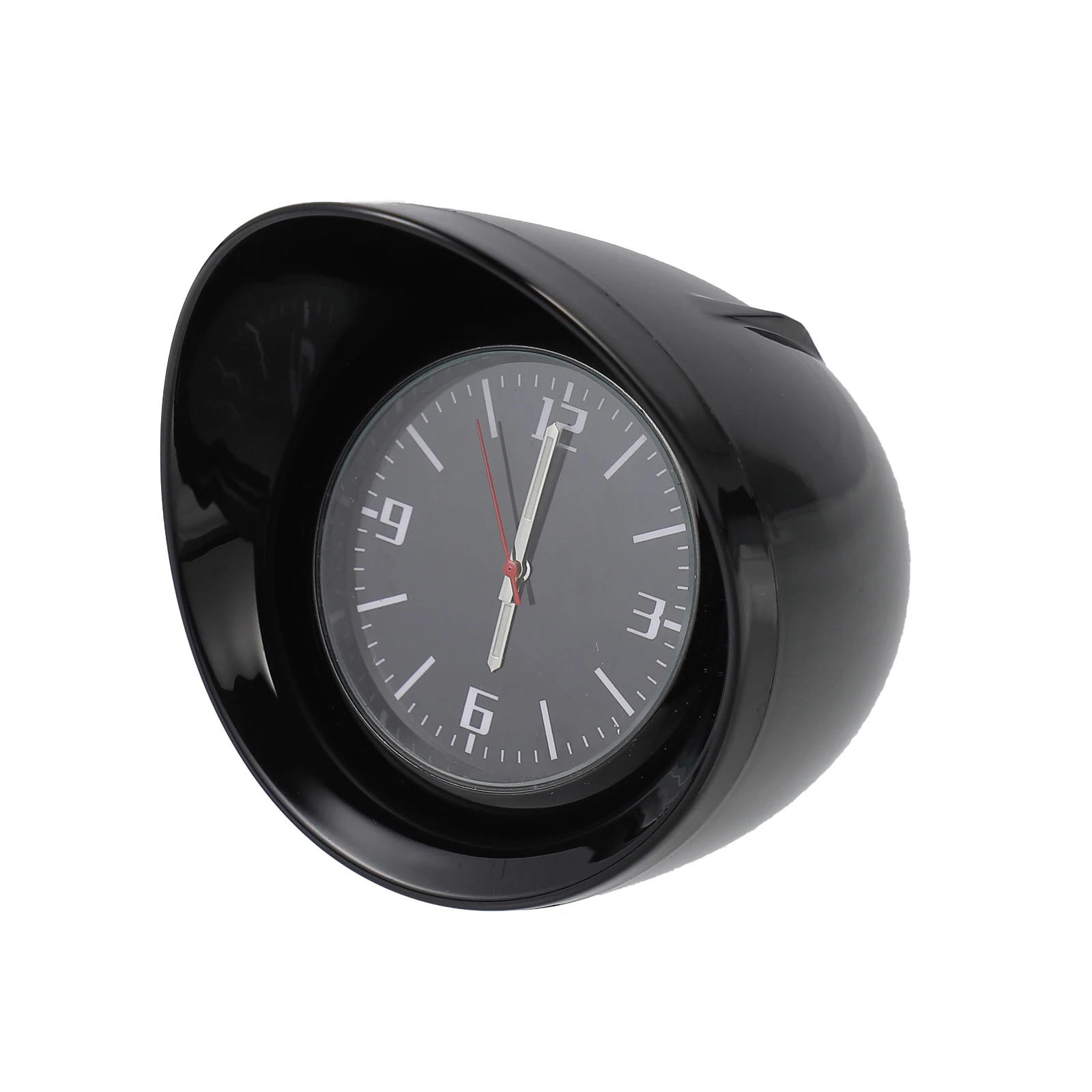 

Car Dashboard Clock Mini Precise Time Thermometer Voltmeter Zinc Alloy Shell Automotive Refit Home Office Use Clear Lens Durable