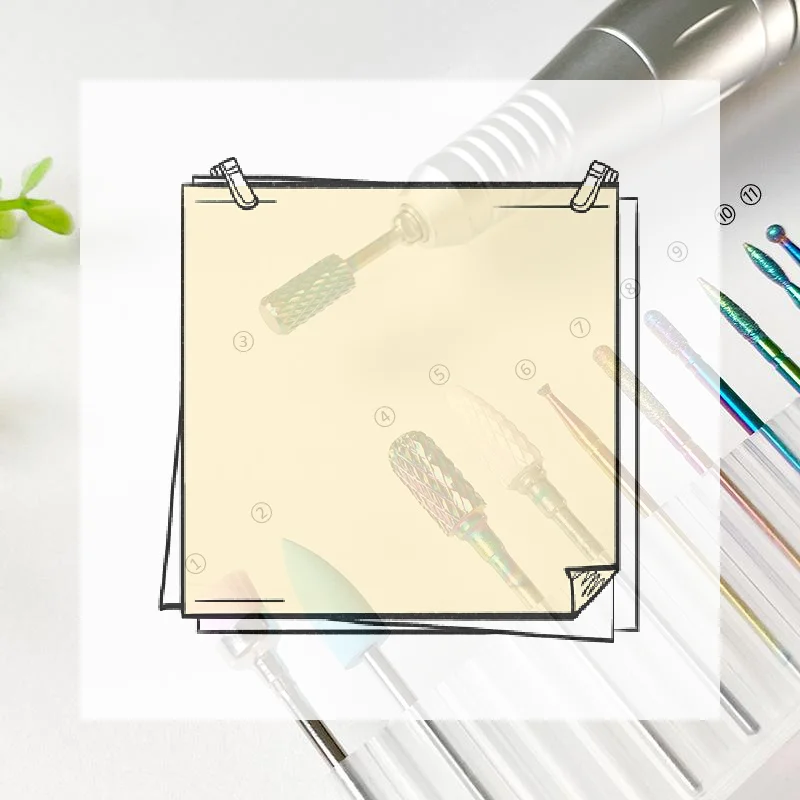 11 Pcs/box Professional Ceramic Nail Drill Bit Set Electric Manicure Nail File Bit For Acrylic Gel Nails And Cuticles