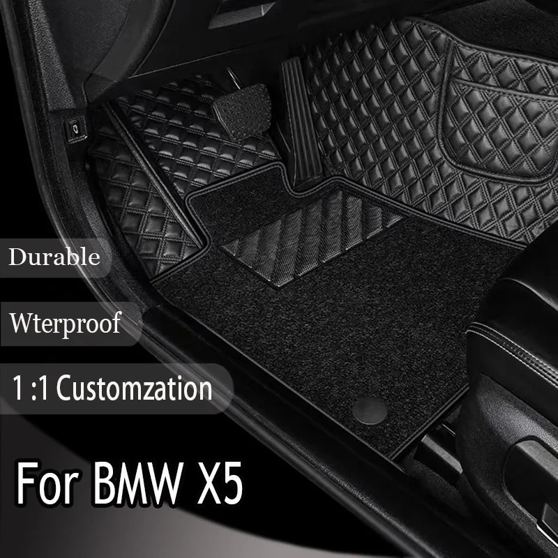Автомобильный коврик на заказ для BMW X5 E53 E70 F15 G05 2018-2023 IX 2023, детали интерьера, аксессуары из искусственной кожи