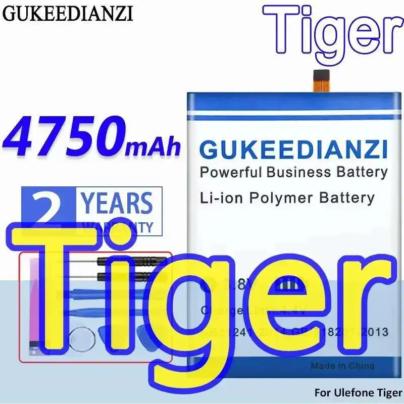 

Long-Lasting Performance 4750Mah Mobile Phone Battery For Ulefone Tiger 5.5" HD MTK6737