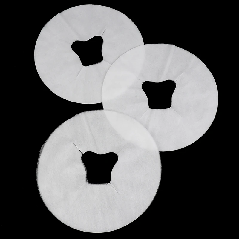 100pcs Spa Salon Disposable Massage Face Rest Cushion Covers Cradle Sheets Headrest Pillow Paper Massage Face Cradle Table Cover