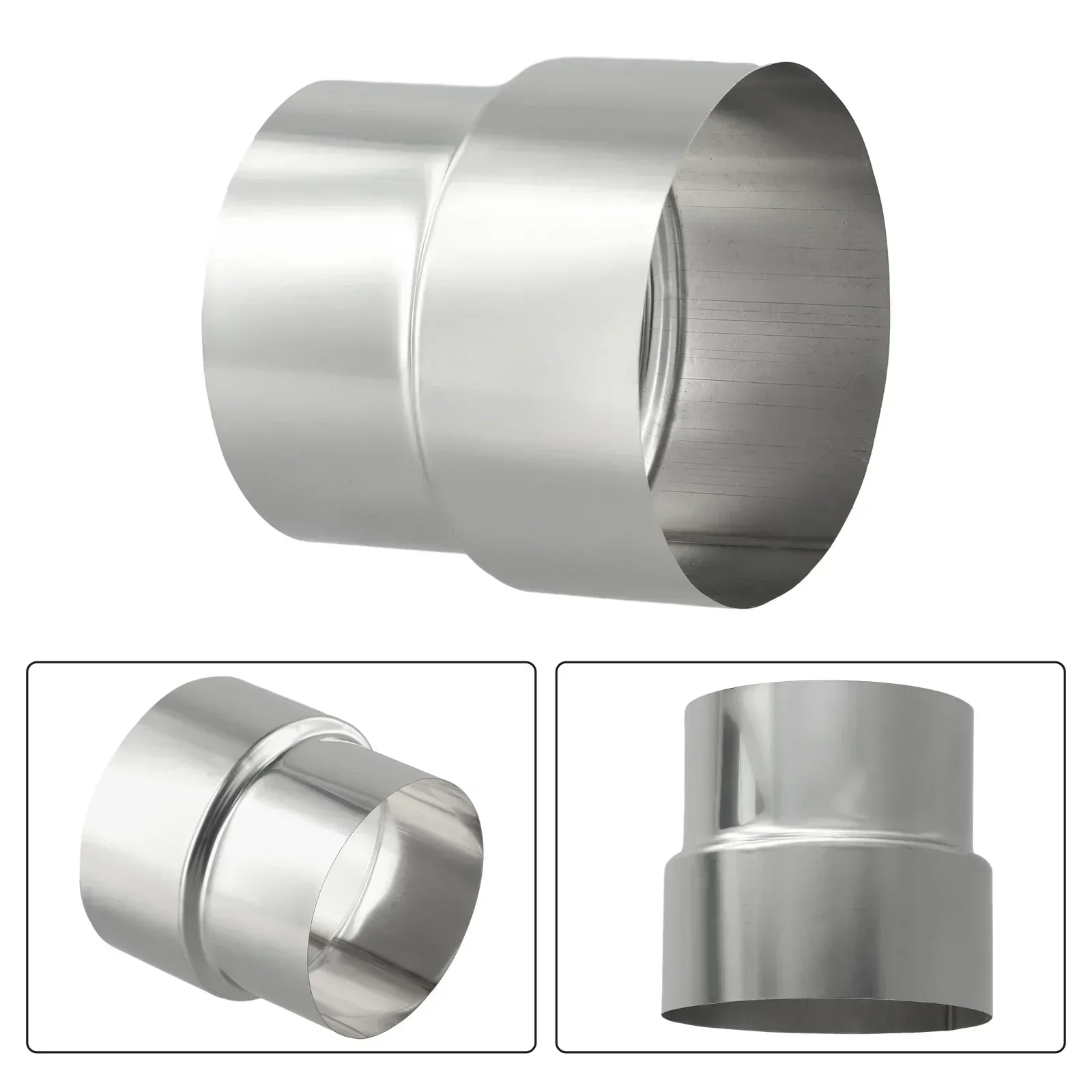 1pc Edelstahl Herd Rohr Verlängerung Reduktion Stecker Rauch Rohr Minderer Schläuche Stecker Schornstein Adapter ConversionJoint