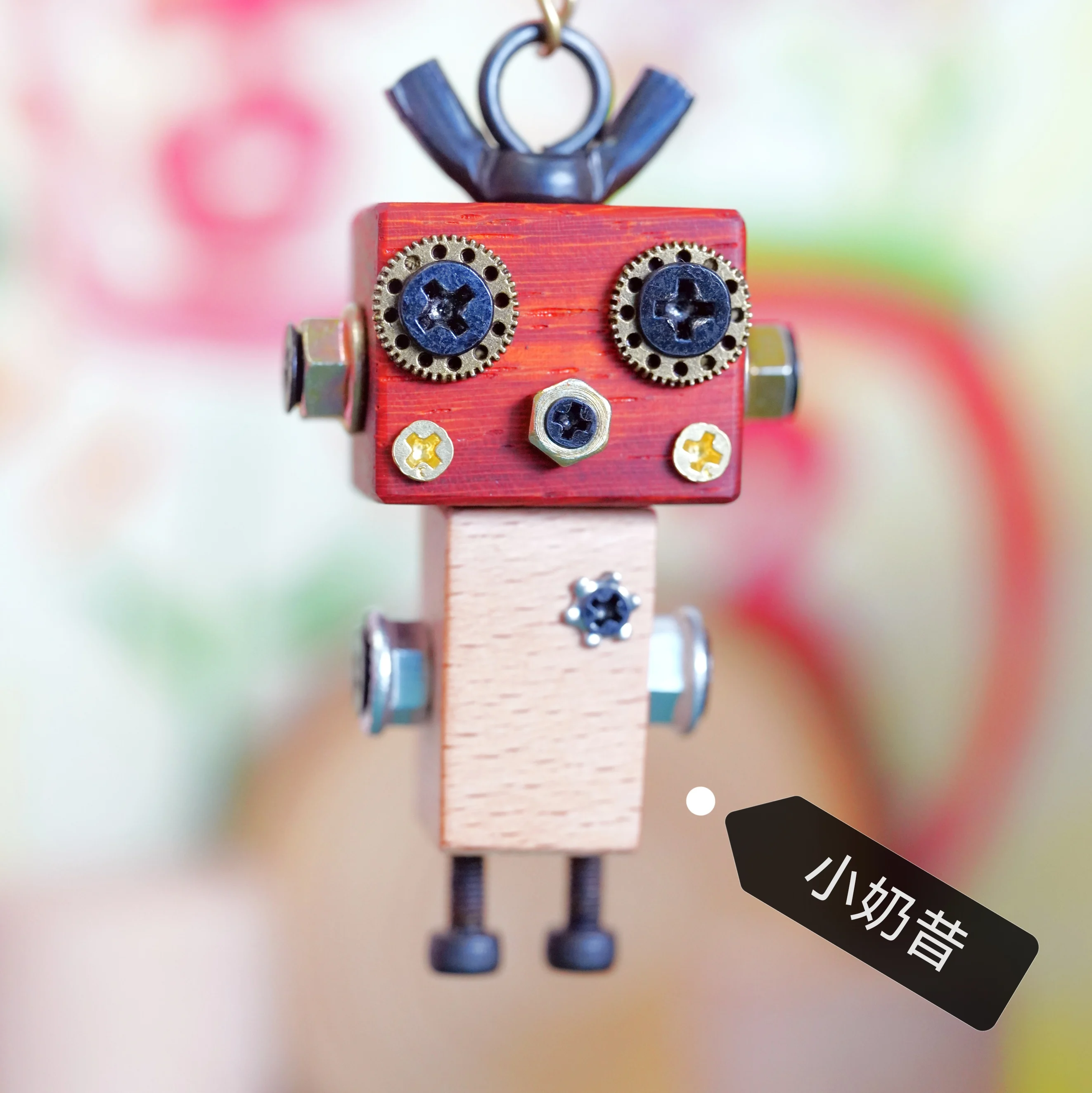 

Cute Punk Robot, Purely Handmade DIY Pendant, Parent-child Couple Handmade Material Package/finished Product