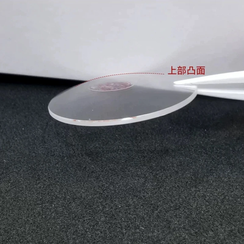 Double Dome  flat watch lens Sapphire Glass replacement diameter 20mm-40mm circular transparent watch lens glass