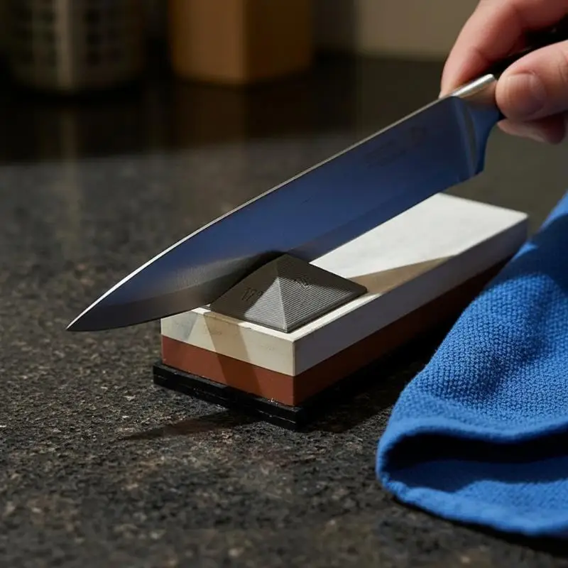 Sharpening Stone Aid Multiple Angle Grinding Angle Guide Rail Non-Slip Essential For Kitchen And Home Outdoor Time-Saving