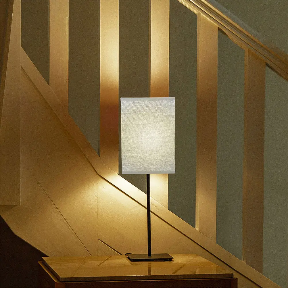 3Pcs Square Linen Lamp Shade Modern Table Lamp Shade Replacement for Home Office Restaurant Decorative Light Cover Easy Install