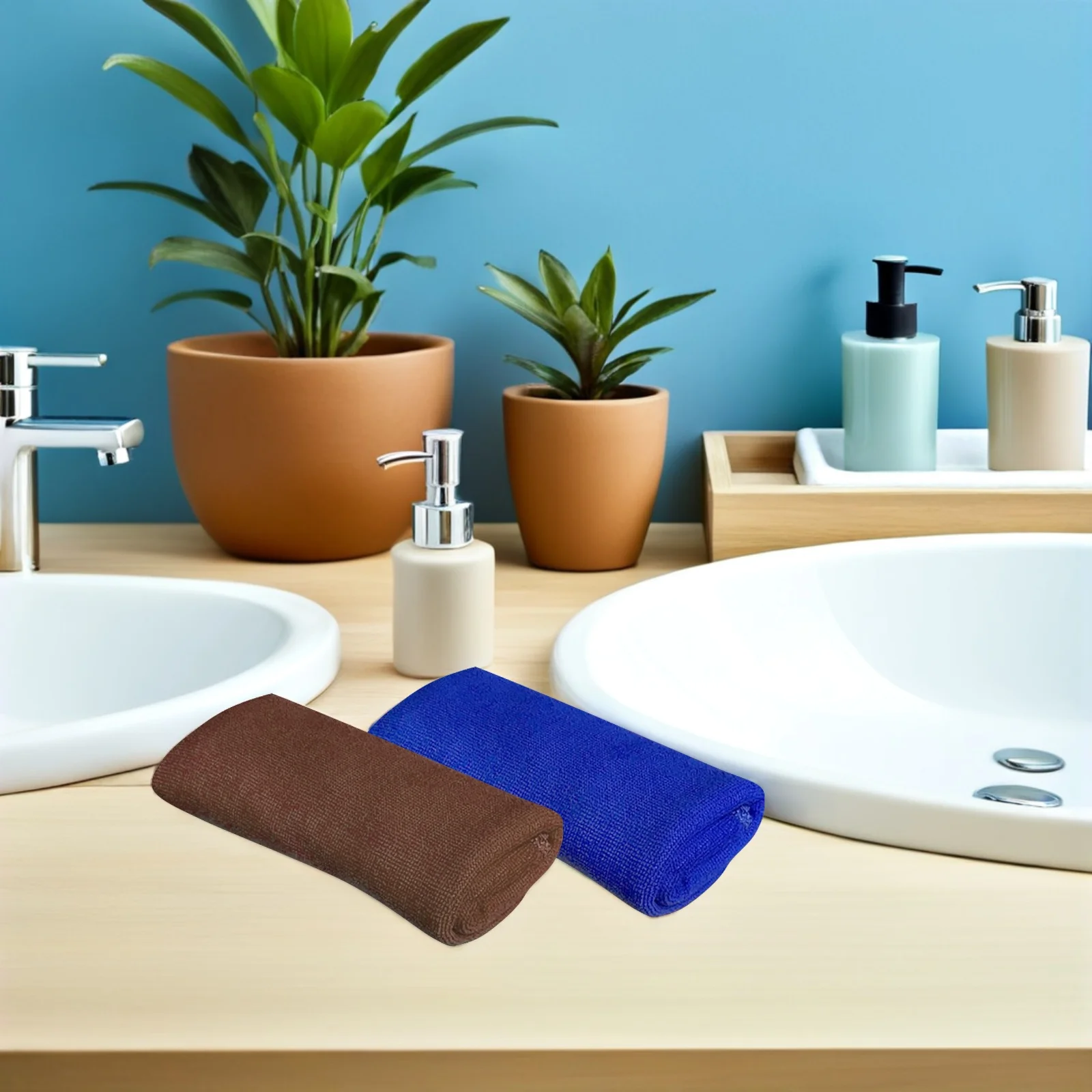 

2Pcs Microfiber Blackboard Erase Towels Absorbent Tear-Resistant Soft Dry Erase Board Cleaning Cloth Highlighter Wipes