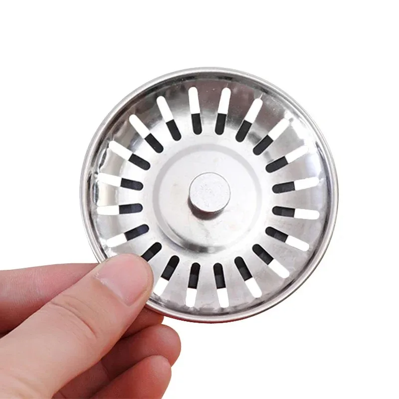 1pc Kitchen Sink Sewer Strainer Basin Drain Stopper Stainless Steel Sink Waste Plug Filter Anti-clog Floor Drain image 2