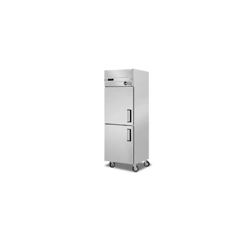 Compatible 2-Door Vertical Side-by-Side Freezer Stainless Steel Air-Cooled Kitchen Refrigerator