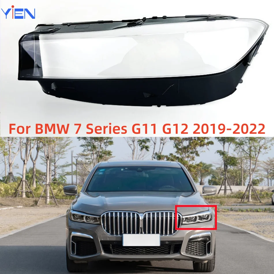 

Для BMW 7 серии G11 G12 2019 2020 2021 2022, автомобильные аксессуары, замена прозрачных фонарей для ПК, крышка фары
