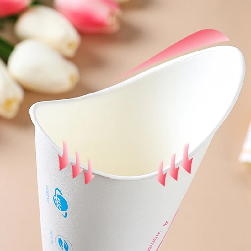 Outside Standing Pee Cup Waterproof Paper Car Driving Emergency Tool Disposable Urinal Funnel Adult Children Urination Device