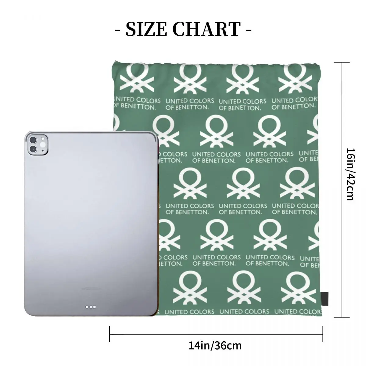 حقائب ظهر يونايتد كولورز أوف بينيتون كاجوال محمولة برباط وحقائب أحذية وحقائب كتب للمدرسة للرجال والنساء