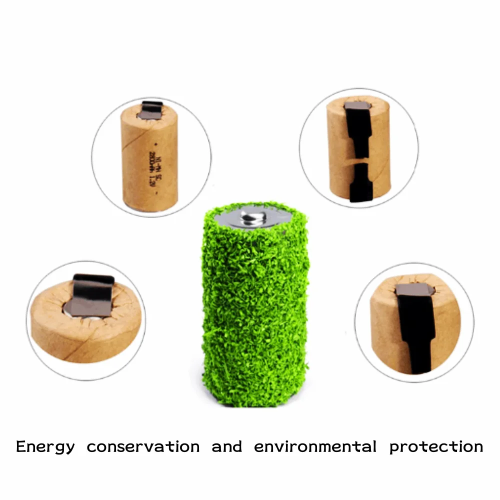2-20pcs Screwdriver Electric Drill SC Batteries 1.2V 2800mah Sub C Ni-Cd Rechargeable Battey With Tab Power Tool NiCd SUBC Cells