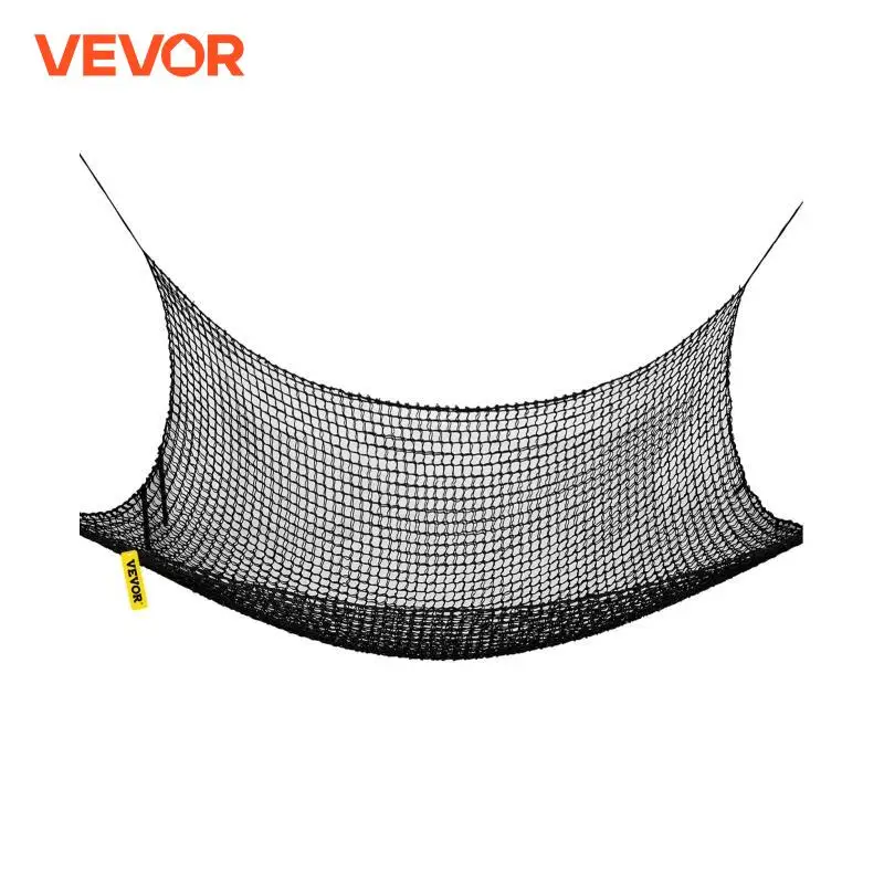 VEVOR Climbing Cargo Net Playground Climbing Cargo Net 10.5 x 10.5/14.8 x 14.8/6.6 x 10.5ft Black/Rainbow Swings Slides & Gyms