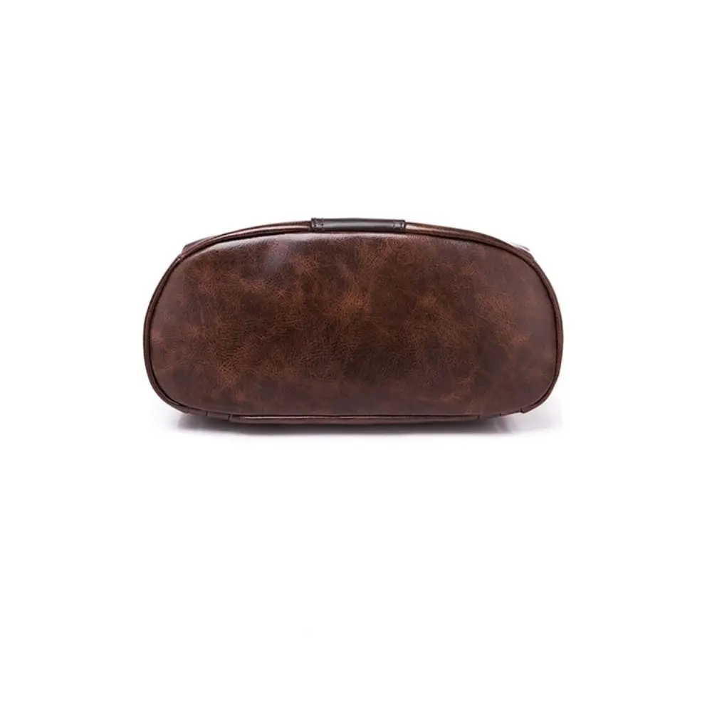 Модная школьная сумка для ноутбука из искусственной кожи, однотонный водонепроницаемый рюкзак большой емкости, простой рюкзак для колледжа, уличный рюкзак