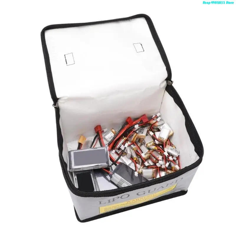  Lightweight Fireproof Battery Bag for Secure Charging and Storage for Home or Outdoors