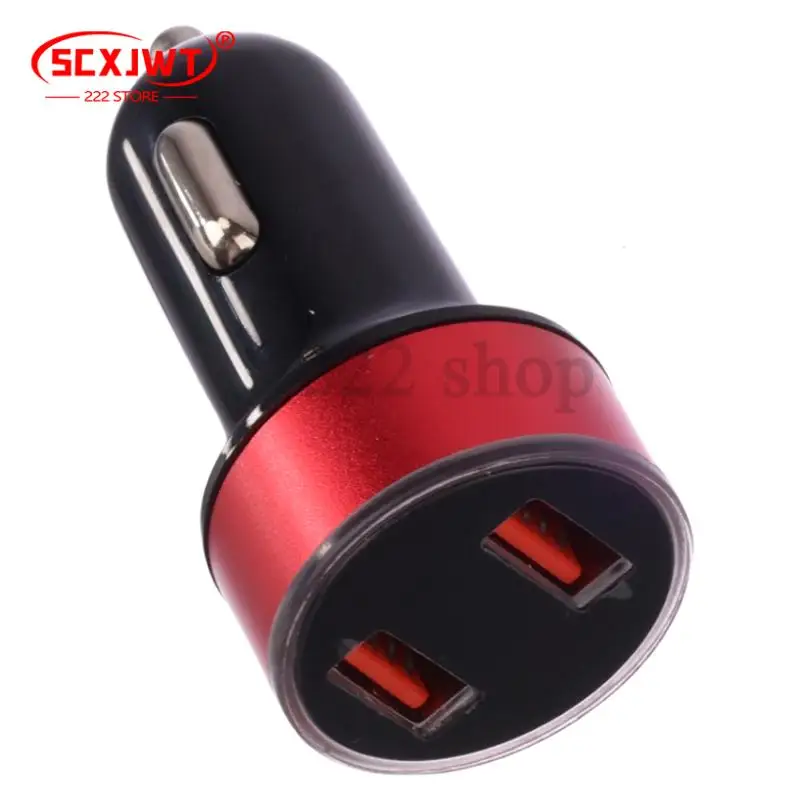 

Universal 12V-24V Fast Dual USB Car Charger Adapter LED Display High Quality Cigarette Socket Lighter ABS Car Phone Charger
