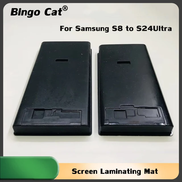 Ekran LCD Dotykowy Laminowanie Naprawa/Silikonowa Czarna Podkładka Mata Forma do Samsung Galaxy S24 S23 S25 Ultra S22 S21 Ultra S20 S10 S9 Plus