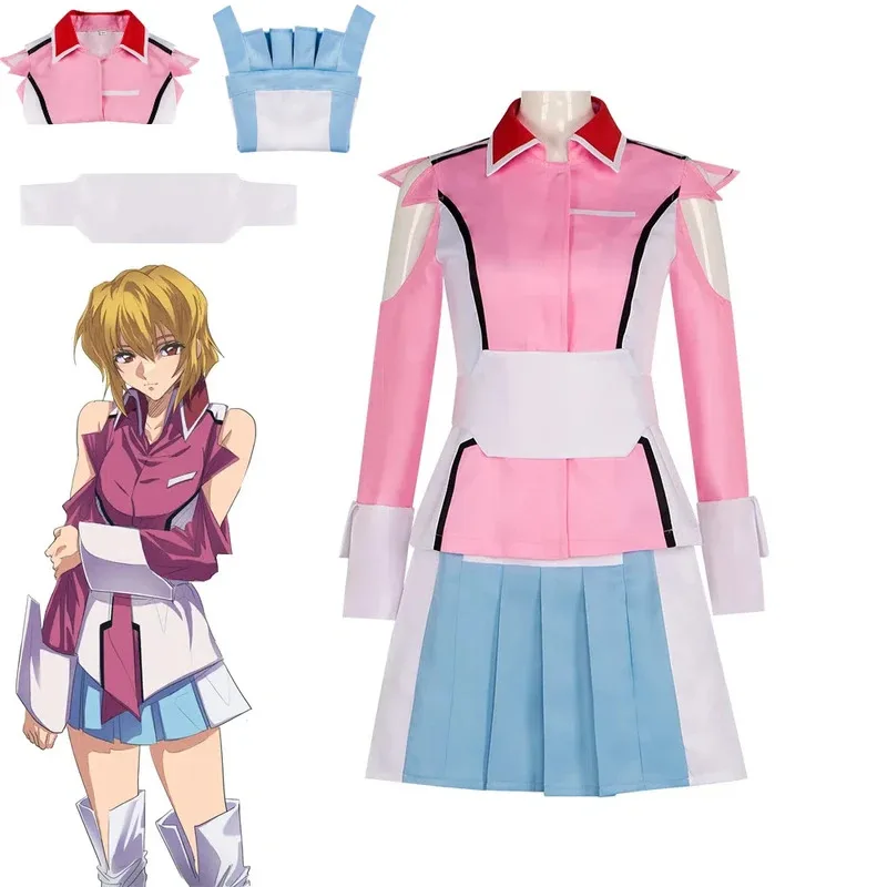 

Anime Cartoon Mobile Warrior Gundam Cosplay Costume Gaia Gundam Driver Character Stella Lucille Cosplay Costume Full for Adult