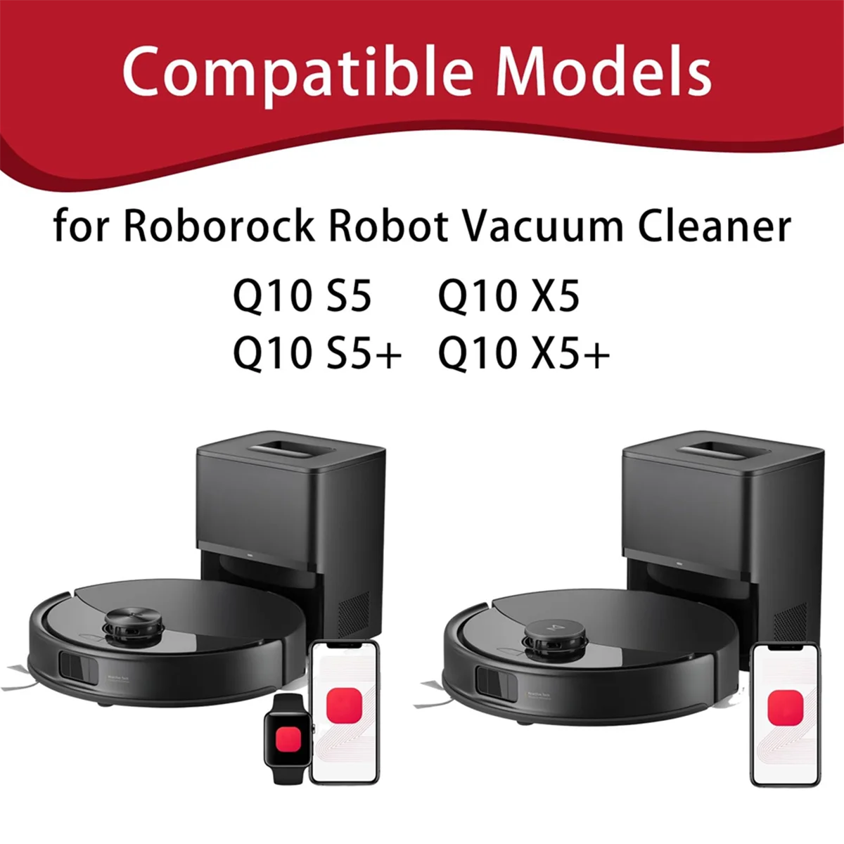 Y32A قطع غيار ل Q10 S5/Q10 S5 +/Q10 X5/Q10 X5 + جهاز آلي لتنظيف الأتربة اكسسوارات أطقم مرشحات الفرشاة الرئيسية