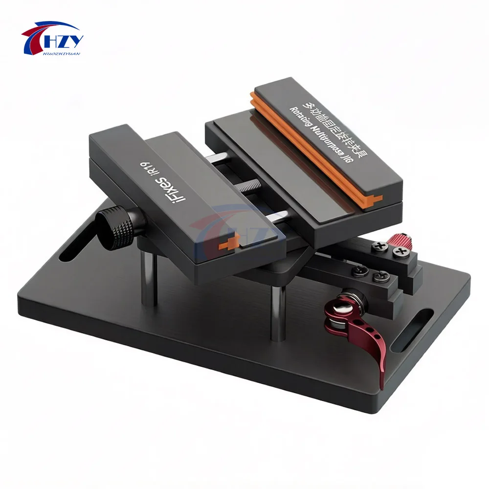 

iFixes iR19 2-в-1: Вращающийся на 360° зажим-держатель с защитой от скольжения для iPhone, Samsung, Huawei – инструмент для снятия задней крышки и ремонта стекла