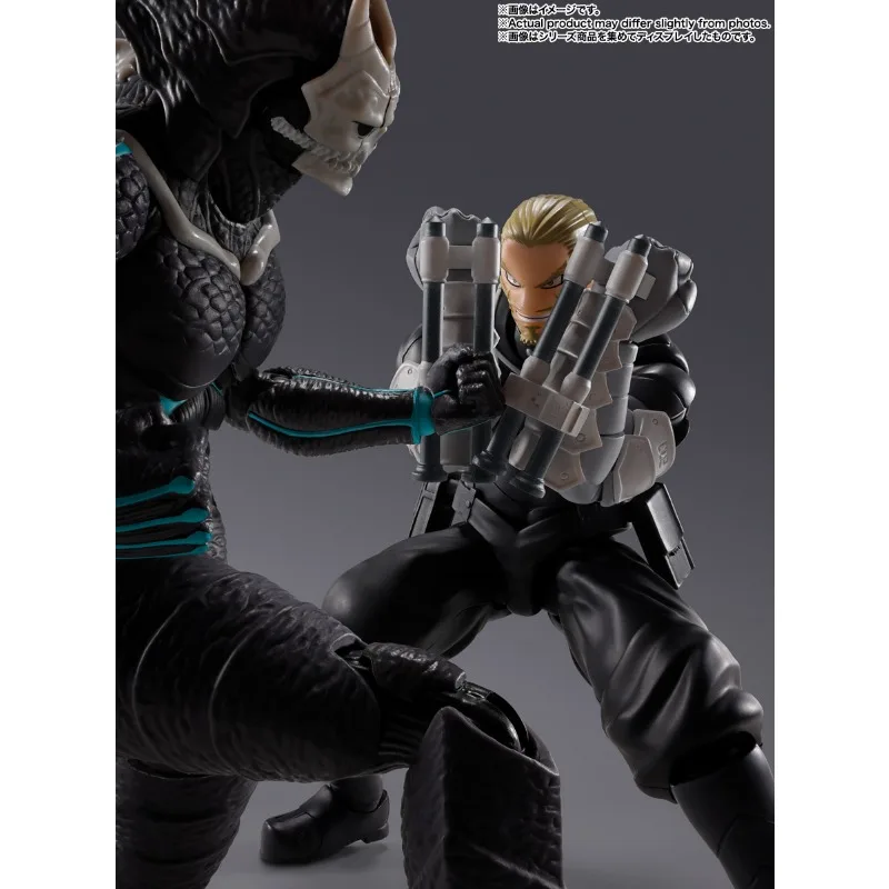 Bandai Stock Original S.H.Figuarts KAIJU No. 8 Anime Figures ISAO SHINOMIYA Action Figures Toys Collectible Model Gifts for Kids