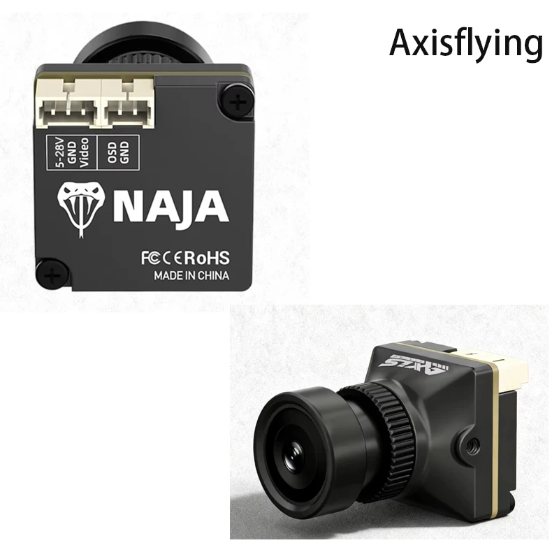 Axisflying NAJA FPV Camera 1500TVL with 4.0mm Lens | 16:9/4:3 Switchable | Vivid Color & Clear Night Vision