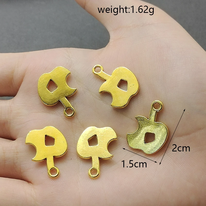 20pcs Charms Musical Note Blade Apple Antique Silver Gold Color Jewelry Findings DIY Handmade Earrings Necklace Wholesale Craft