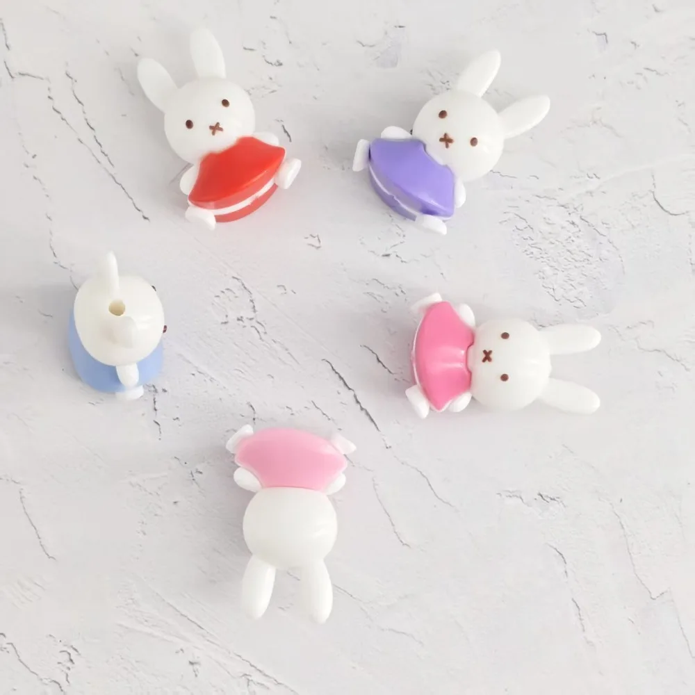 10/20PCS Cute Miffy Soft Rubber DIY Mobile Phone Chain Bead Keychain Bag Hanging Accessories Kawaii Gift Toy