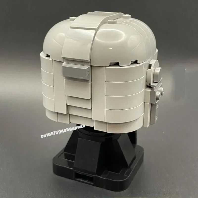 Nieuwe Beroemde Star Battle Movie Series Moc Mandalorian Helm Model Aangepaste Puzzel Diy Creatieve Ideeën Kinderen Speelgoed Verjaardagscadeautjes
