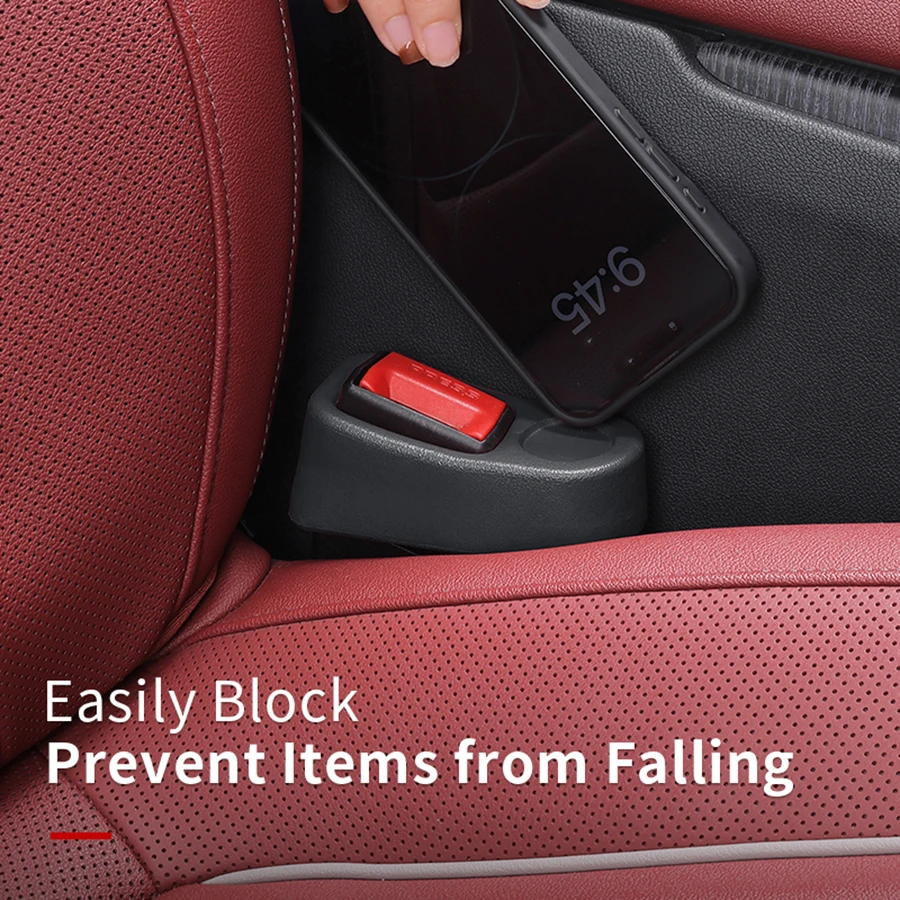 Car seat belt socket protection cover, car seat socket fixing clip, anti abnormal noise and scratch protection, car decoration