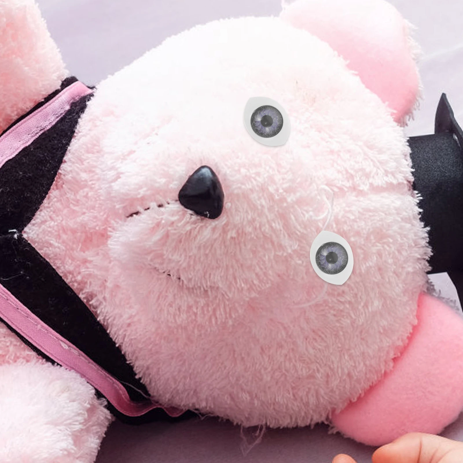 100 Uds. Globos oculares acrílicos ojos falsos accesorios para manualidades DIY juguete colgante simulado diseño de ojos redondos de dibujos animados Material Premium