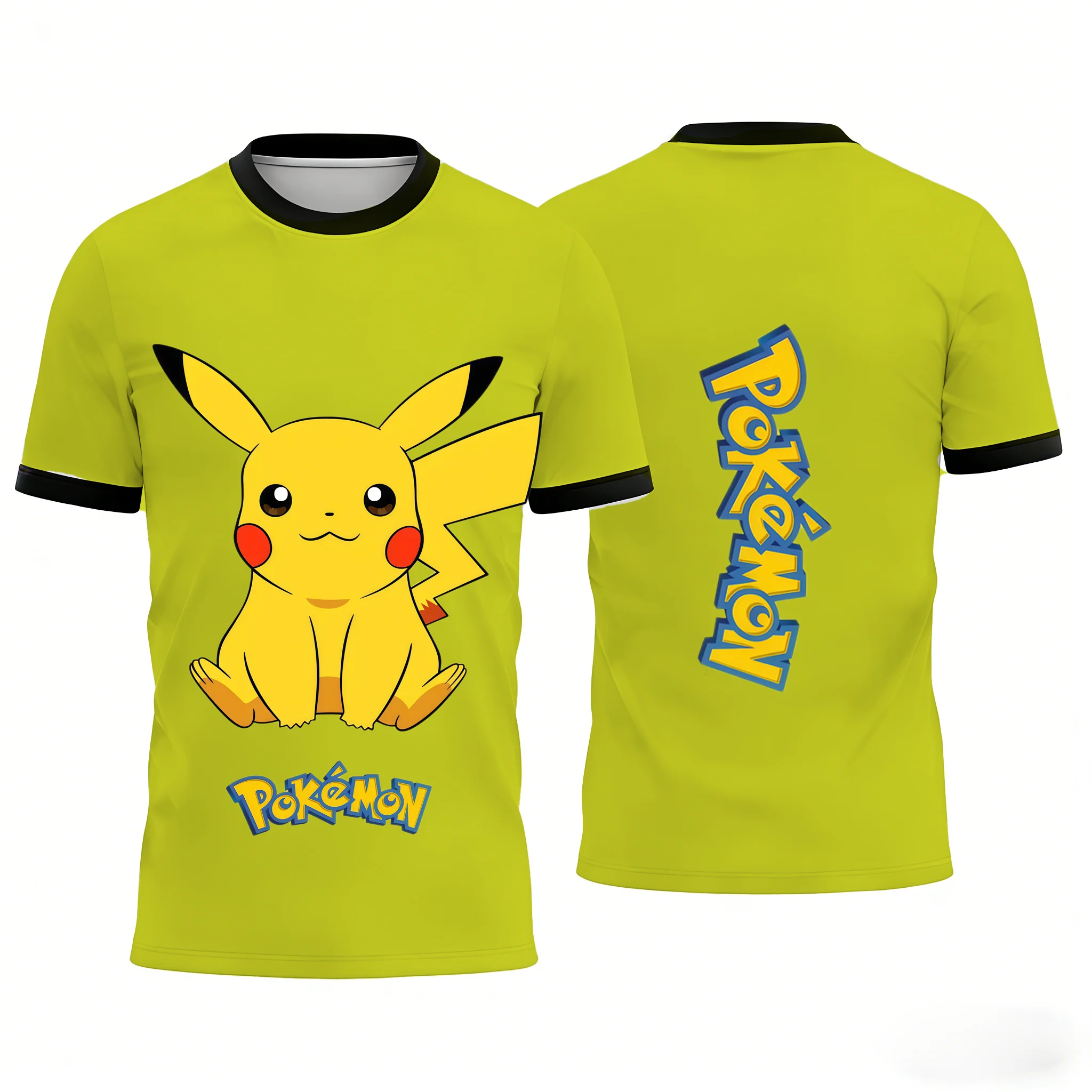 

2026 Summer Hot Sale Pokemon Anime Graphic T-shirt Sports Dry Quickly Men's T-Shirt Children's Clothing Tee Y2k Breathable Tops