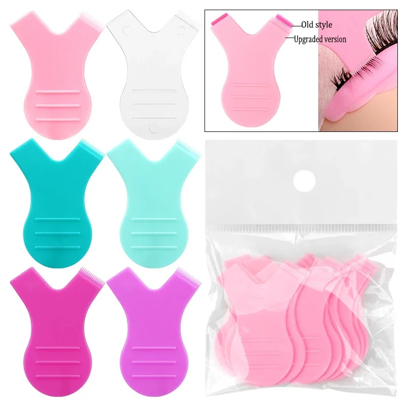 10pcs Perm False Eyelash Pad Kit Silicone Protection Pads Eyelash Extension Lifting Curler Graft Shield Patch tools