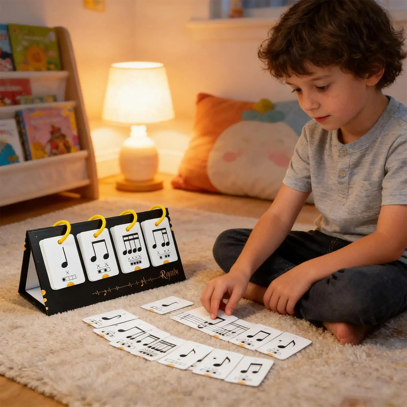 New-75PCS Music Enlightenment Learning Cards Note Instrument Rhythm Cognition Educational Tool Early Education Flashcards