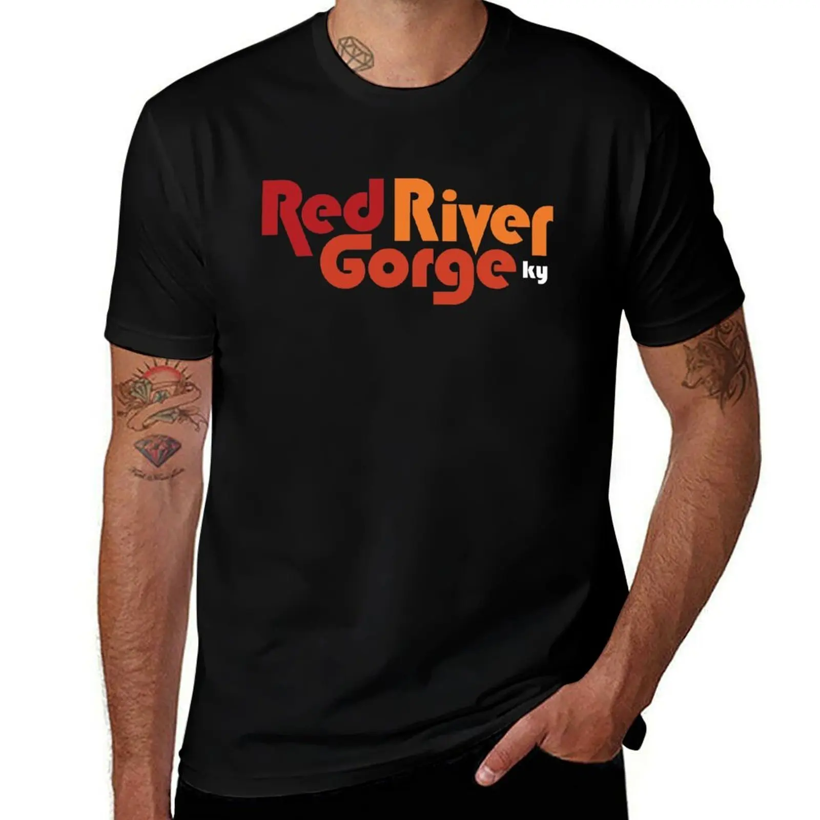 

Red River Gorge Kentucky T-Shirt printed t shirts for man cotton t shirts high quality T-Shirt