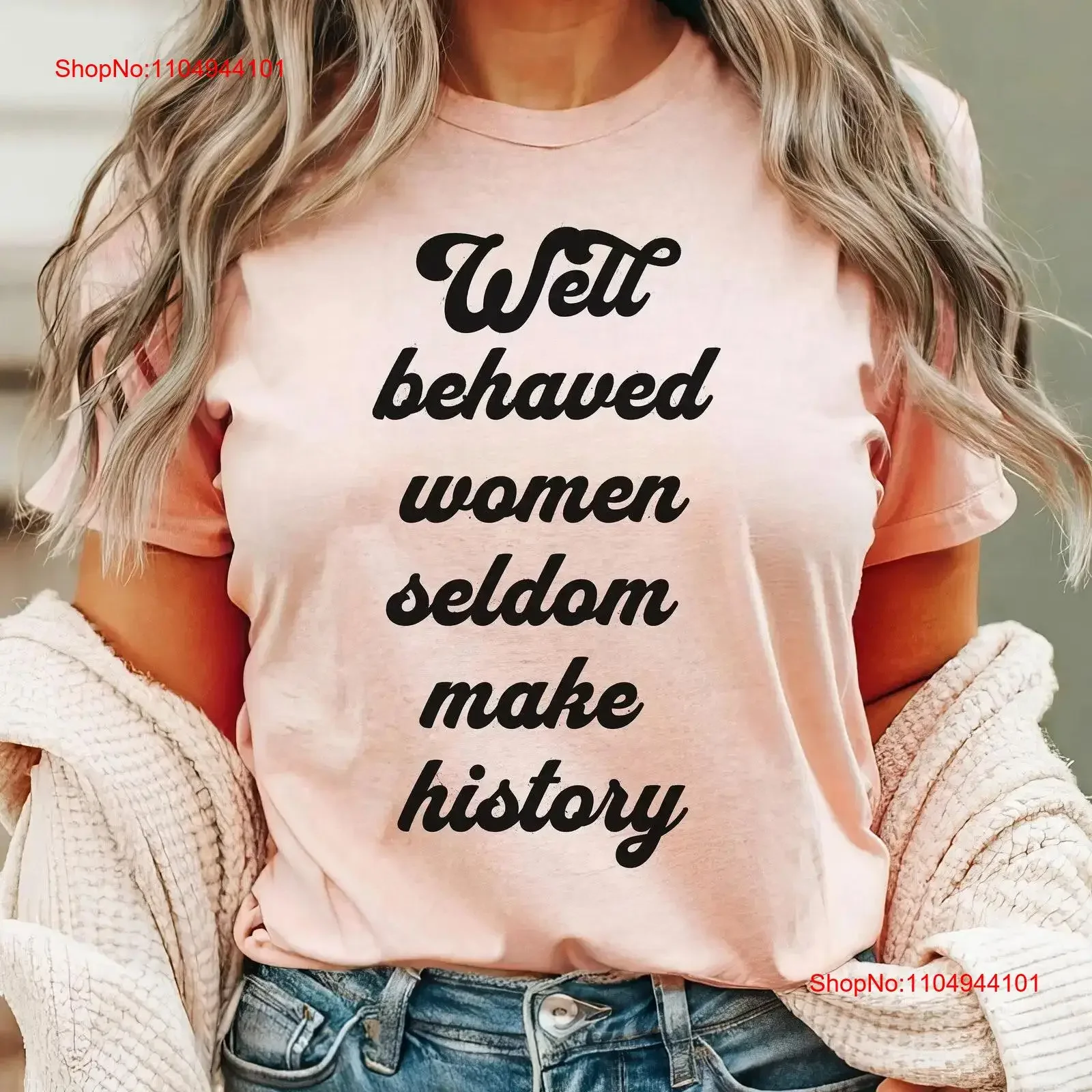 تي شيرت نسائي حسن السلوك يولدون تاريخًا تي شيرت ناشط سياسي عتيق مغسول متعدد الاستخدامات لأزياء الارتداء اليومي #1