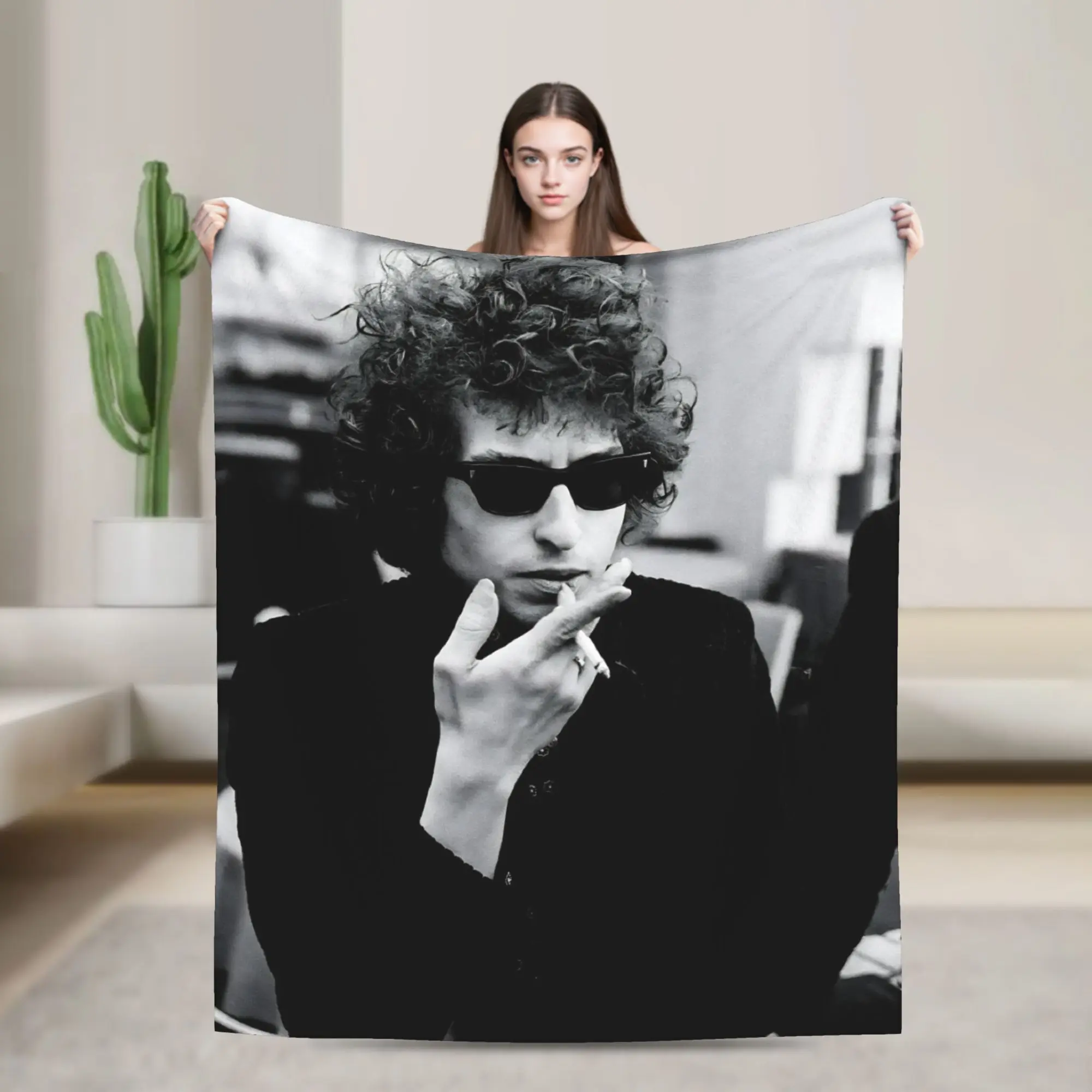 Bob Dylan Singer Blanket Multi-size Soft and Lightweight  Throw Blankets for Sofa Couch and Bed
