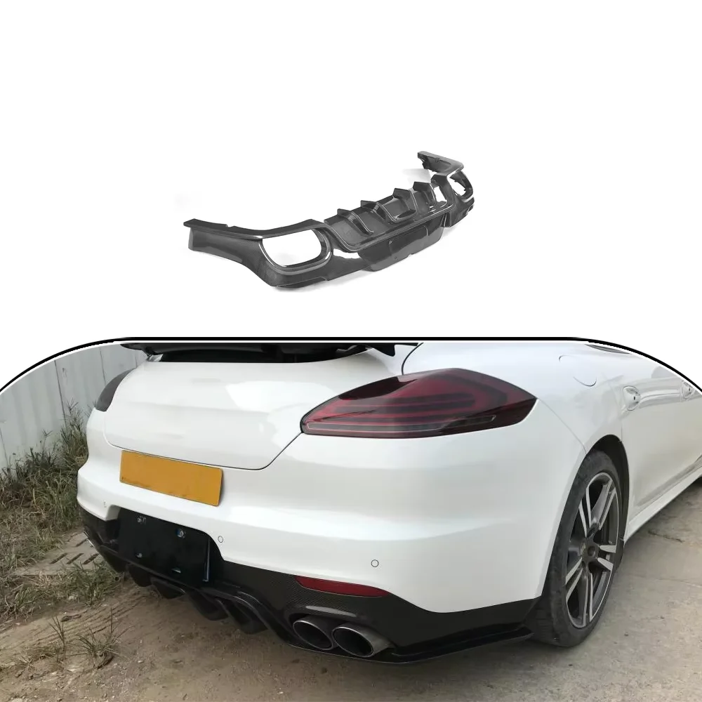 

Задний диффузор из углеродного волокна для Porsche Panamera 2014-2016, диффузор автомобильного бампера