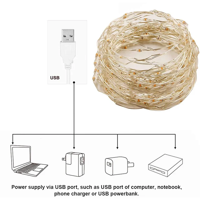 Led Fairy Lights Copper Wire String 1/2/5/10M Holiday Outdoor Lamp Garland For Christmas Tree Wedding Party Decoration 3 Led Fairy Lights Copper Wire String 1/2/5/10M Holiday Outdoor Lamp Garland For Christmas Tree Wedding Party Decoration 3