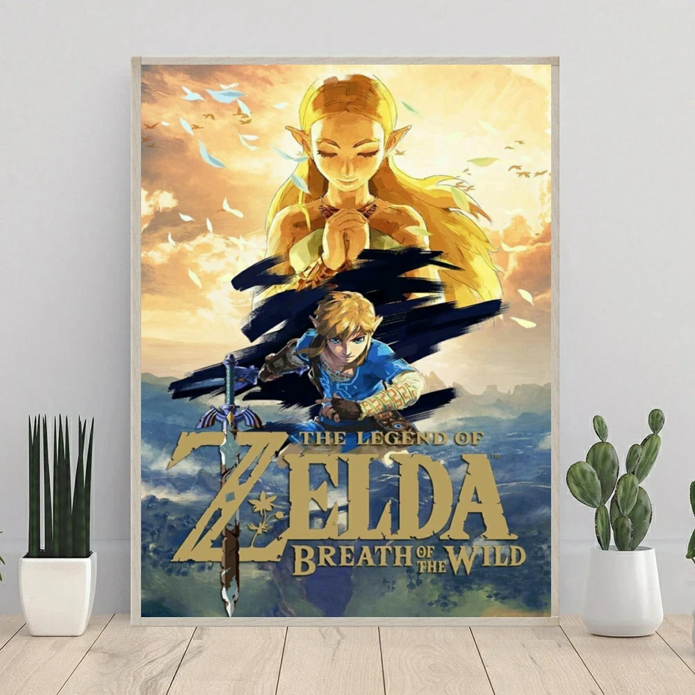 Zelda 5D DIY zestaw do malowania diamentowego gra księżniczka naklejki haft diamentowy krzyż ścieg haft sztuka prezent dla dzieci