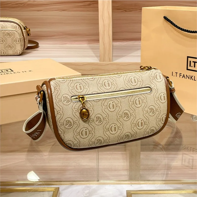 Brand women's bag 2025 new spring and summer high-end feeling dumpling bag, single shoulder crossbody small bag, armpit bag