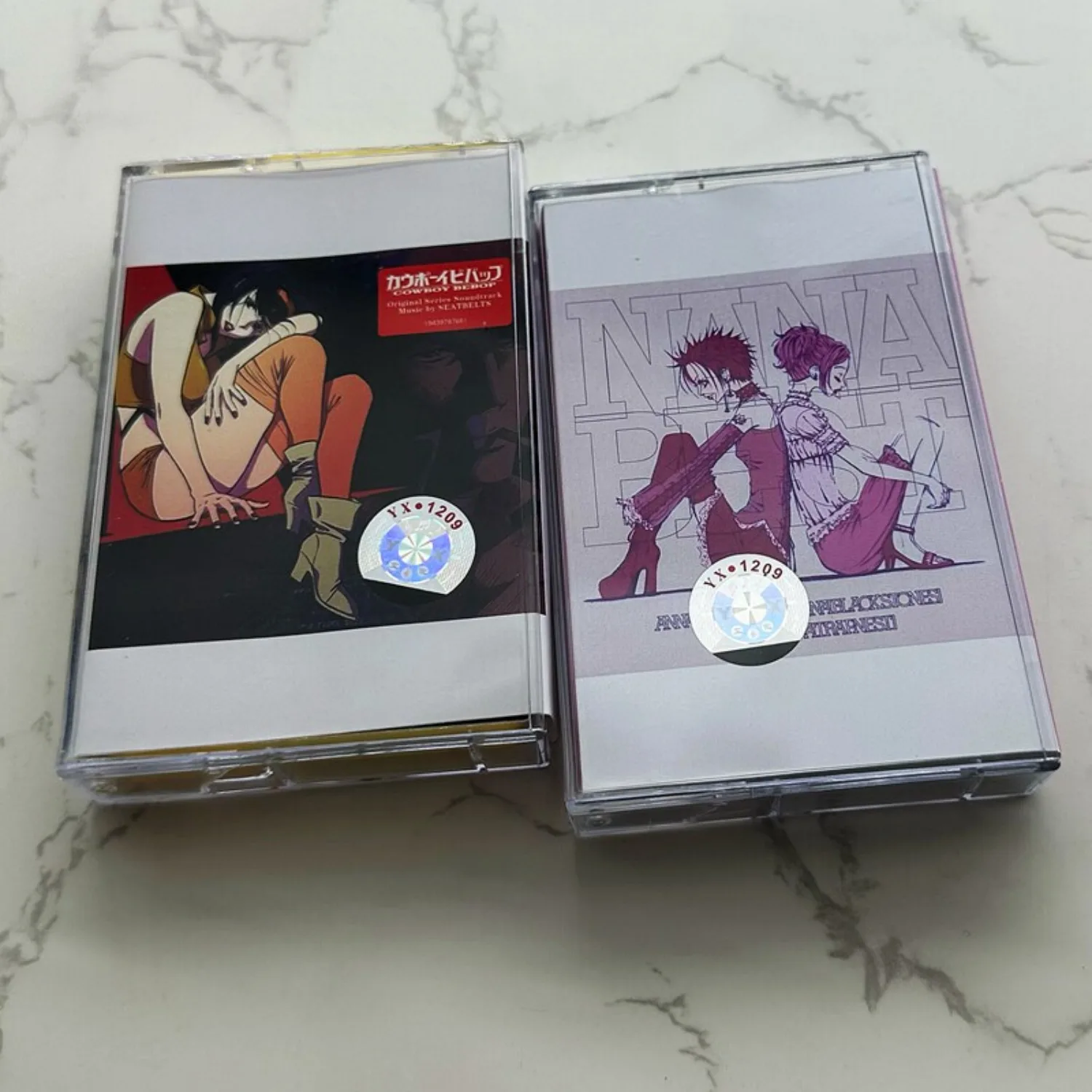 

Cowboy Bebop & NANA Anime Soundtrack Jazz Funk J-Rock Audio Cassette Tape Retro Analog Sound Collectible for Fans Home Art Decor