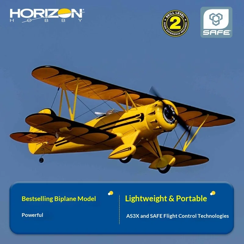 

Horizon Hobby UMX WACO RC Biplane Fixed Wing RC Aircraft With AS3X And SAFE Flight Control Technology Skill Level 2 For Outdoor