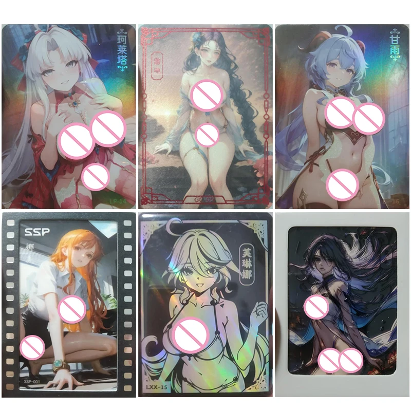 

Аниме История Богини Нами Райден Шогун Ганю Футина Карлотта Монлли Коллекционные карты Рождественские подарки на день рождения Детские игрушки