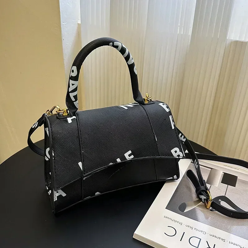 selling men bags in foreign trade Paris high-end textured letter hourglass bag one shoulder portable diagonal cross fashion bag