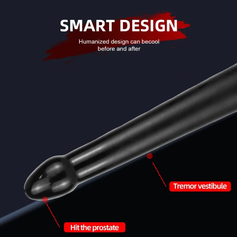 Black Extra Long Anal Plug Suction Cup Simulation Dildo Male and Female Masturbators Vaginal Stimulation Adult Products Sex Shop