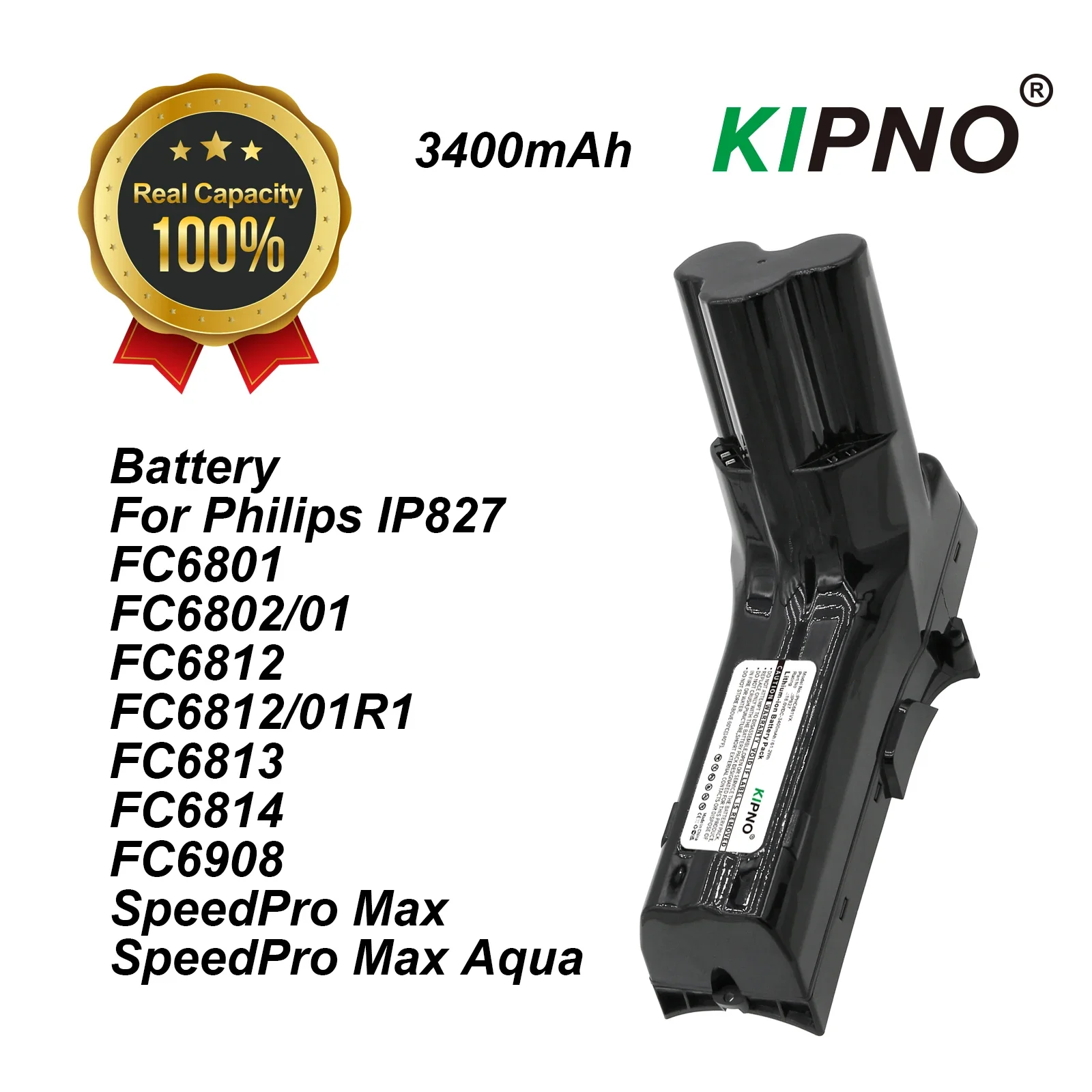 

Сменный аккумулятор KIPNO 18 В для беспроводного пылесоса Philips FC6812/01 FC6813/01 FC6901/01 FC6718/01 FC6721/01 FC6722/01 FC6723/01