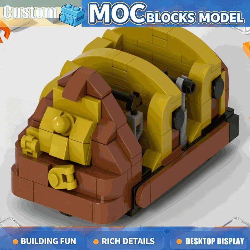 1498PCS Colorful Fantasy Ride Vehicle Bundle Building Blocks Amusement Park Cart Models DIY Assembly Creative Collection Display